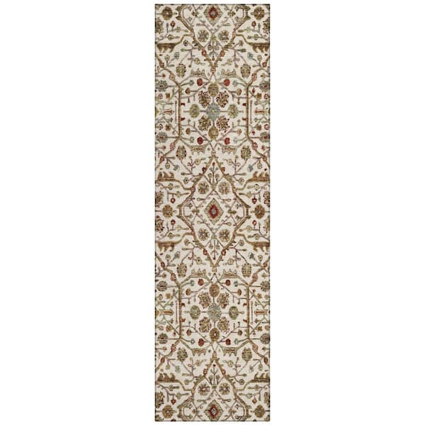 Addison Rugs Chantille Machine Washable Indoor/Outdoor Abstract ACN1130 Ivory 2 ft. 3 in. x 7 ft. 6 in. Area Rug