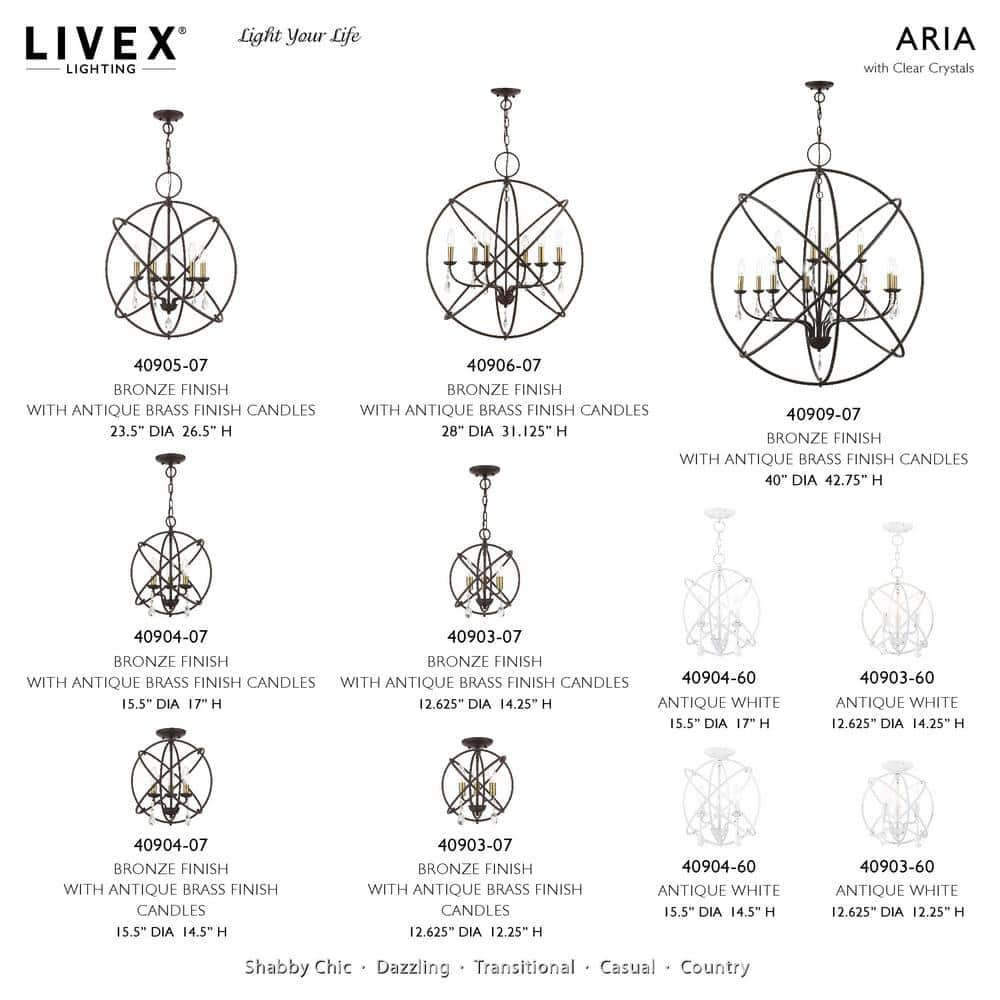 Bronze Mini Plug-in Crystal Candle Chandelier