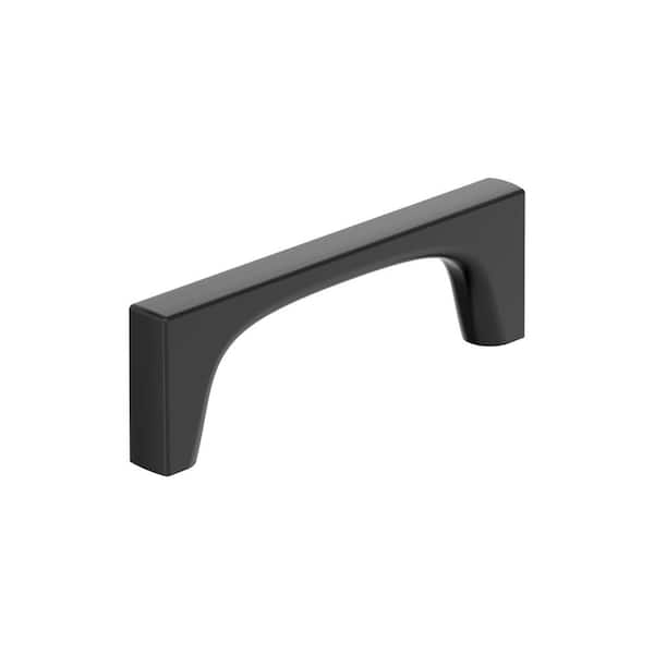 Amerock Merced 3-3/4 in. (96mm) Center-to-Center Matte Black Bar Cabinet Pull