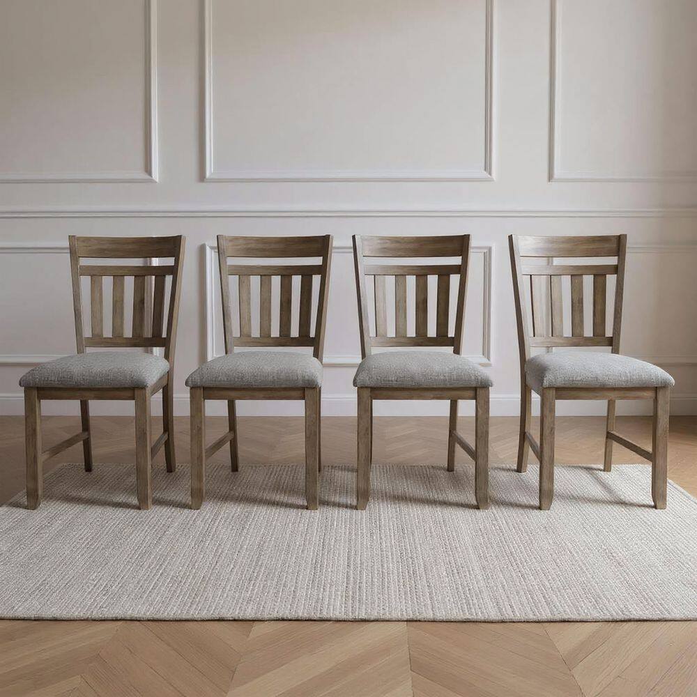 NEW CLASSIC HOME FURNISHINGS New Classic Furniture Harrisburg Walnut Polyester Dining Chair (Set of 4)