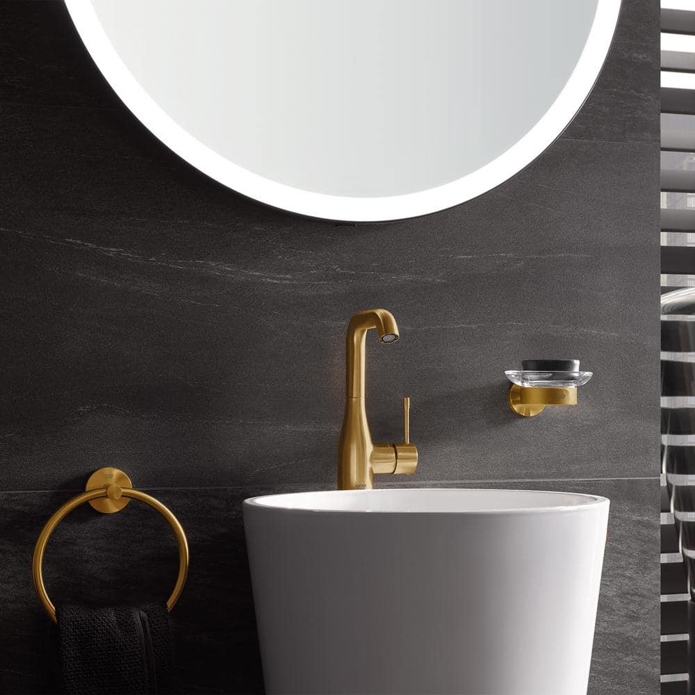 Brushed Cool Sunrise Wall Mounted Metal Towel Ring