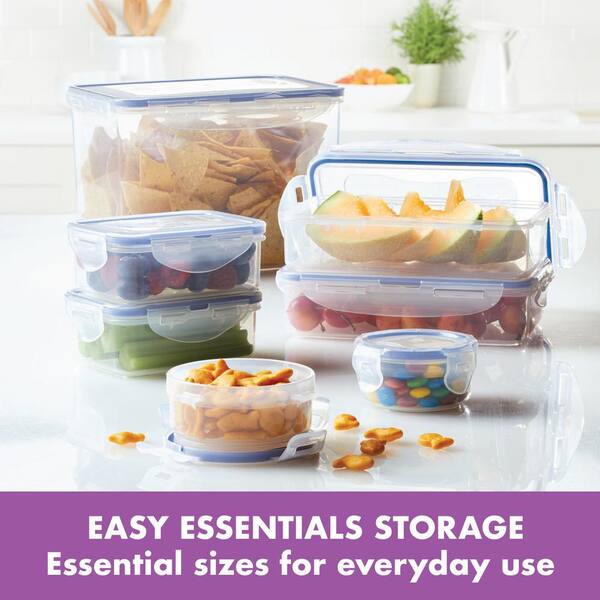Lock-Eat 3 Piece Frigo Jar Set - Glass Food Storage With Stainless Steel Clamps