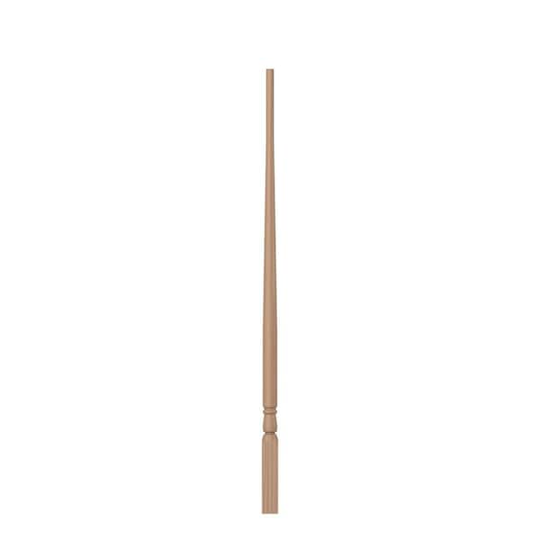 1.25 in. D x 1.25 in. W x 34 in. L Unfinished Poplar Wood Baluster