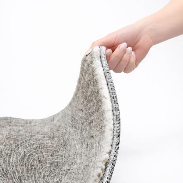 Dream Shag Premium Machine Washable Abstract ADS713 Gray 10 ft. x 14 ft. Area Rug