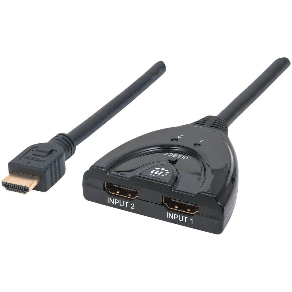 Berri spray Allergi Manhattan 20 in. 2-Port HDMI Switch with Integrated Cable 207416 - The Home  Depot