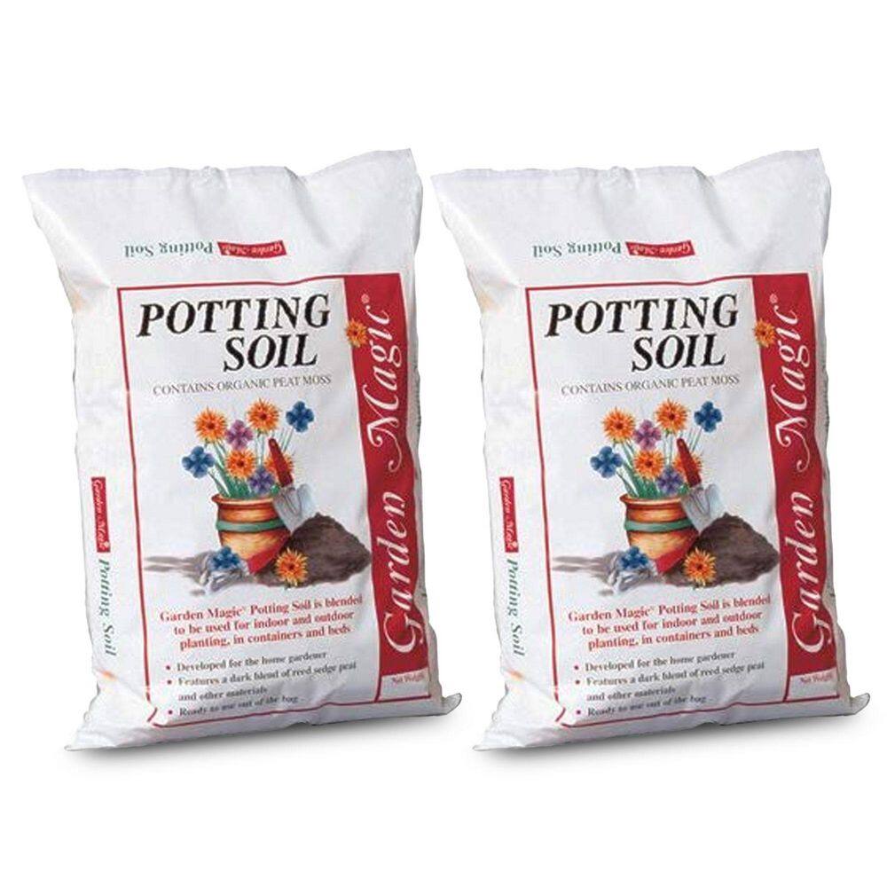 40 lbs. Garden Magic Organic Planting Potting Soil Bag (2-Pack) 2 x ...