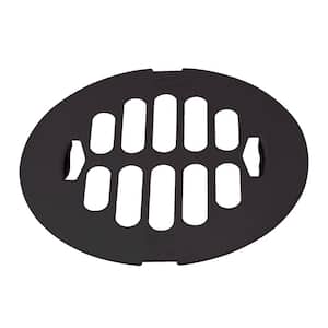 4-1/4 in. O.D. Snap-In Shower Drain Strainer in Oil Rubbed Bronze