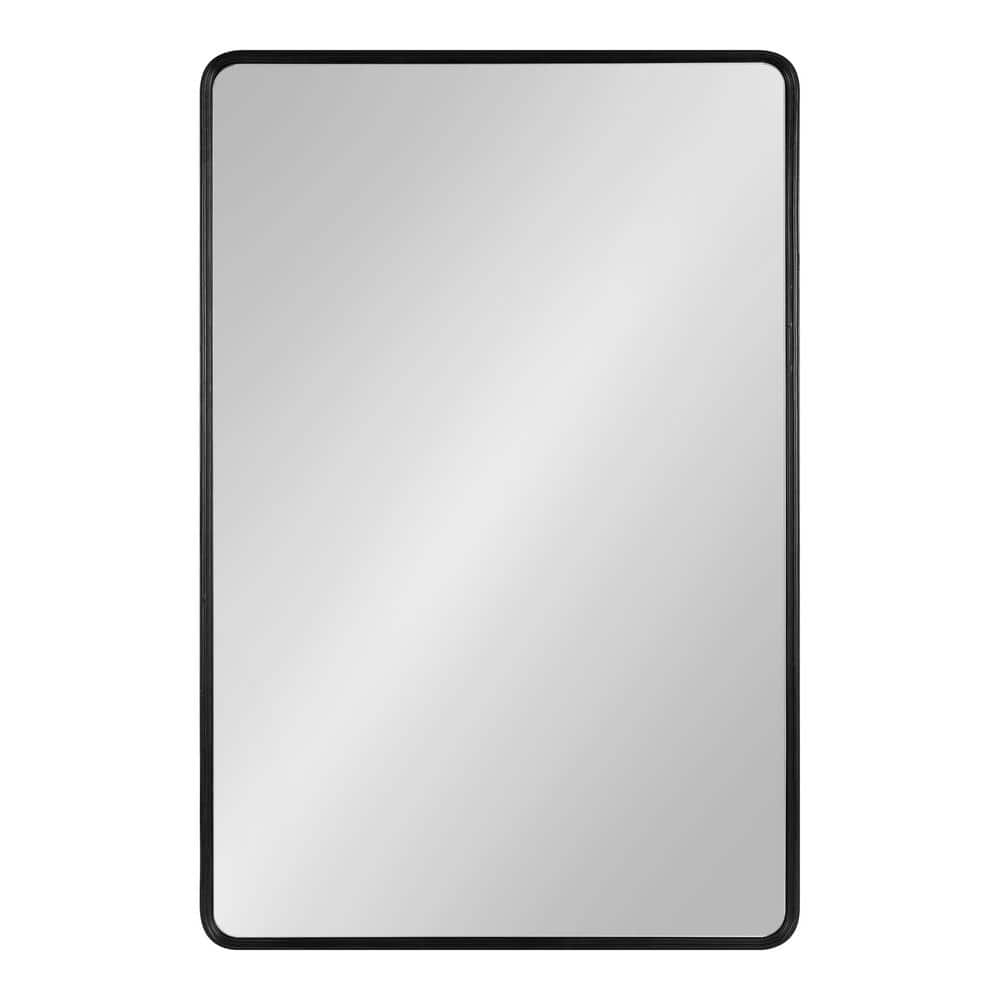 Gold Framed Rectangular Wood Wall Mirror, 24x36