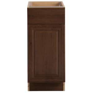 Benton Assembled 15x34.5x24 in. Base Cabinet with Soft Close Full Extension Drawer in Butterscotch
