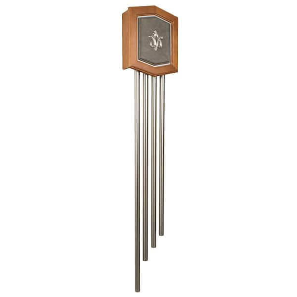 Hardwired Westminster Doorbell Chime-4 or 8-Note for Front Door, Single-Note for Secondary Entrances, Pewter Finish