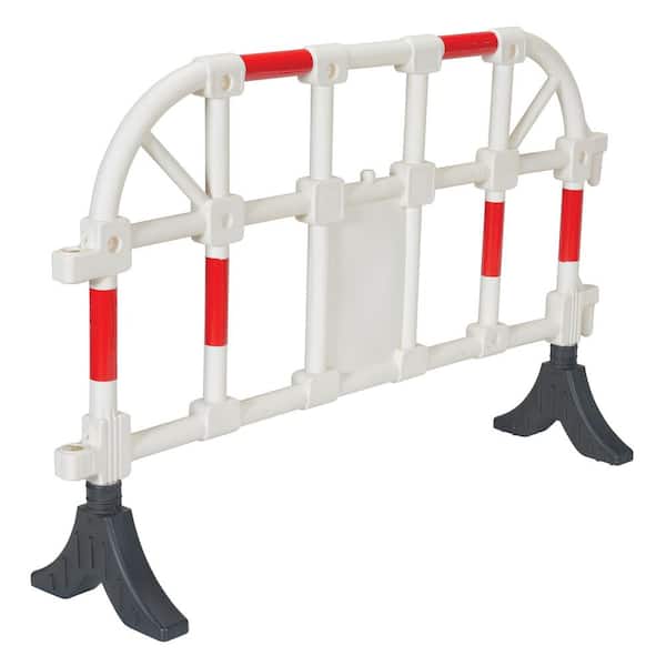 Vestil 64 in. x 40 in. x 3 in. White Plastic Handrail Barrier