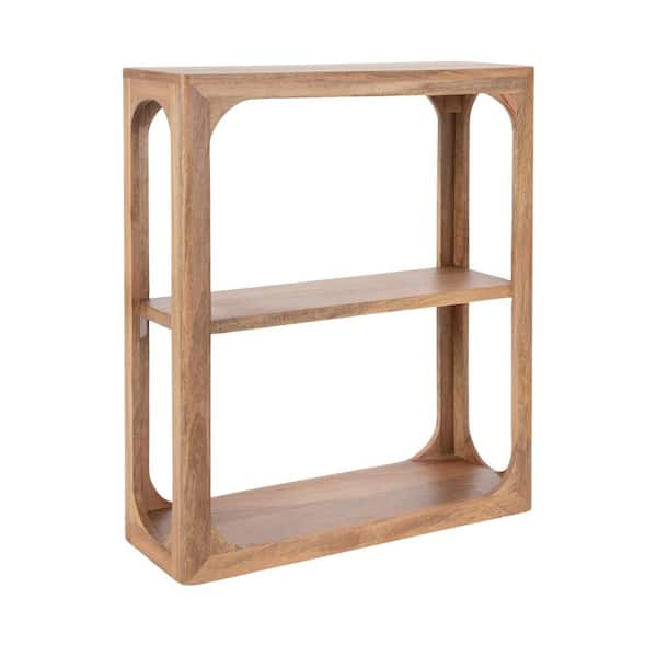 Dahl 18 in. W x 7 in. D Natural Brown Wood Decorative Wall Shelf