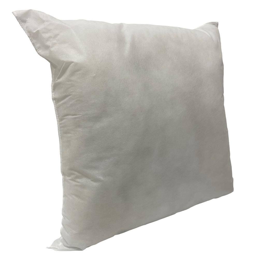 Silver Square Polyester Throw Pillow Insert 24 x 24