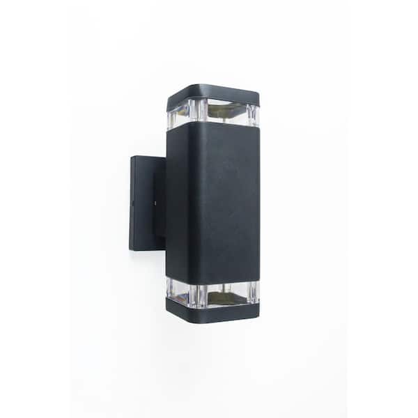 Mediterraneo KANI OUTDOOR SQUARED CYLINDER SCONCE BLACK LAMP VD1C