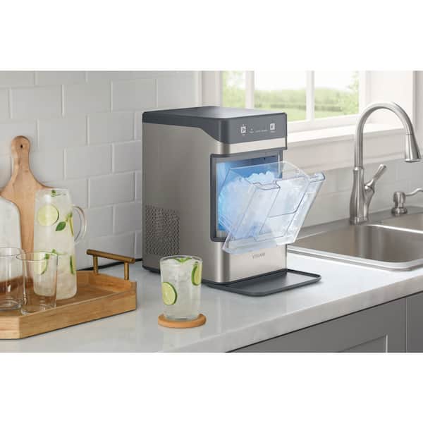 Vissani 34 lbs. Countertop Portable Nugget Ice Maker with