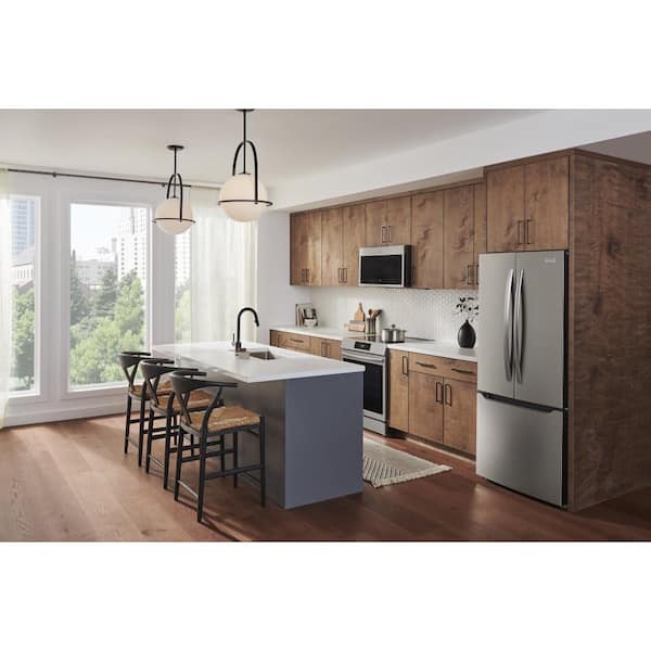 Frigidaire - Gallery 30 in. 20 cu. ft. Standard Depth French Door Refrigerator in Stainless Steel with Internal Water Dispenser