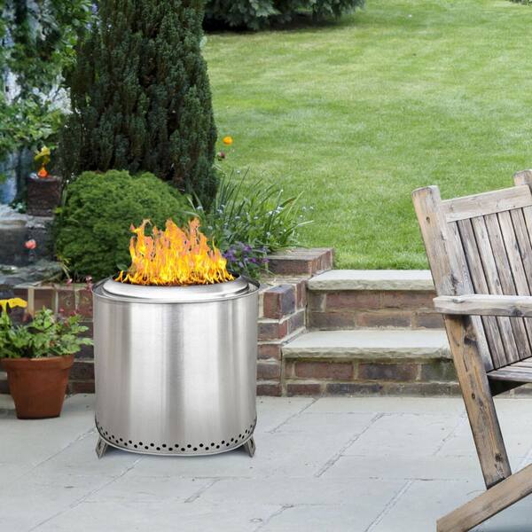 Lifesmart Smokeless Fire Pit, Stainless Steel LSOFP20-1