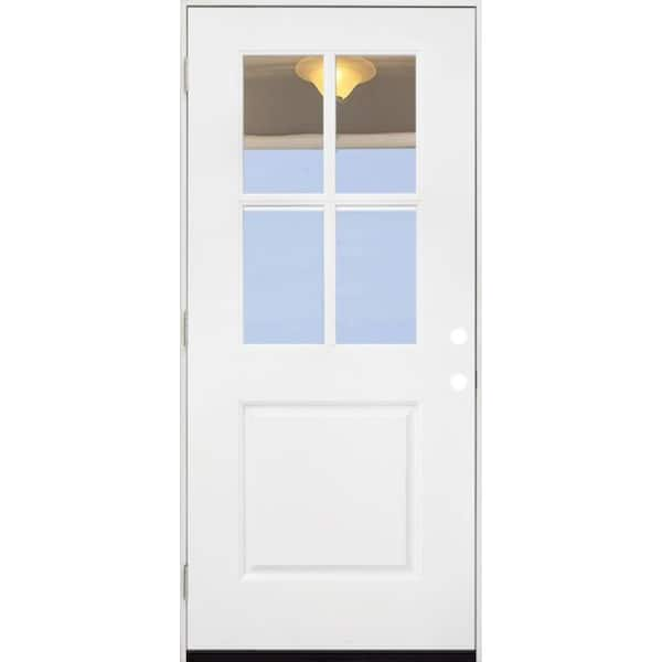 6-Lite 3/4 Lite Fiberglass Prehung Patio Double Door Unit - Door Clearance  Center