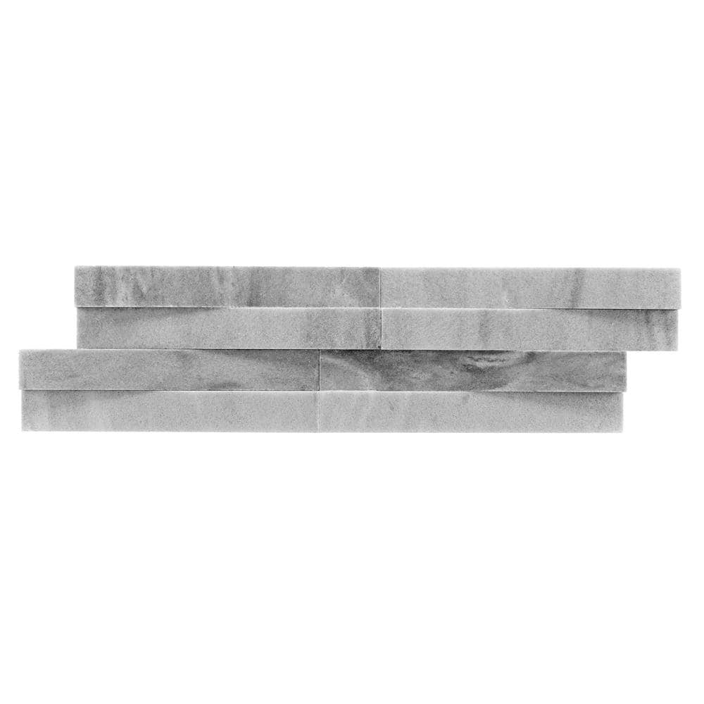 Lunar Gray 6x22 Honed Marble Wall Tile