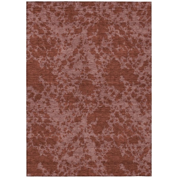 Chantille Machine Washable Indoor/Outdoor Abstract ACN2919 Burgundy 10 ft. x 14 ft. Area Rug