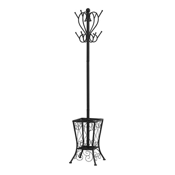 HomeRoots Charlie 71 in. Black Freestanding 2000332696 - The Home Depot