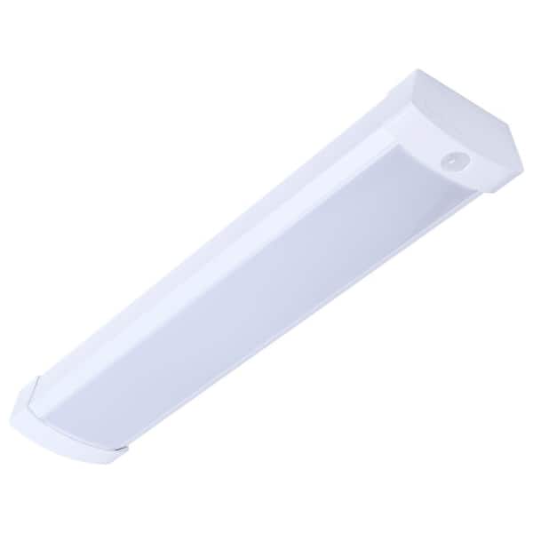 2 ft. 1650 Lumens Integrated LED Non-Dimmable White Wraparound Light, 2700/3000/3500/4000/5000K with PIR Sensor