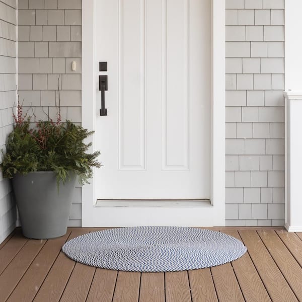 Woven Nautical Entry Rug, Square Door Mat