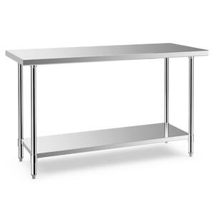 Sportsman 24 x 48 in. Upturned Edge Stainless Steel Kitchen Utility ...