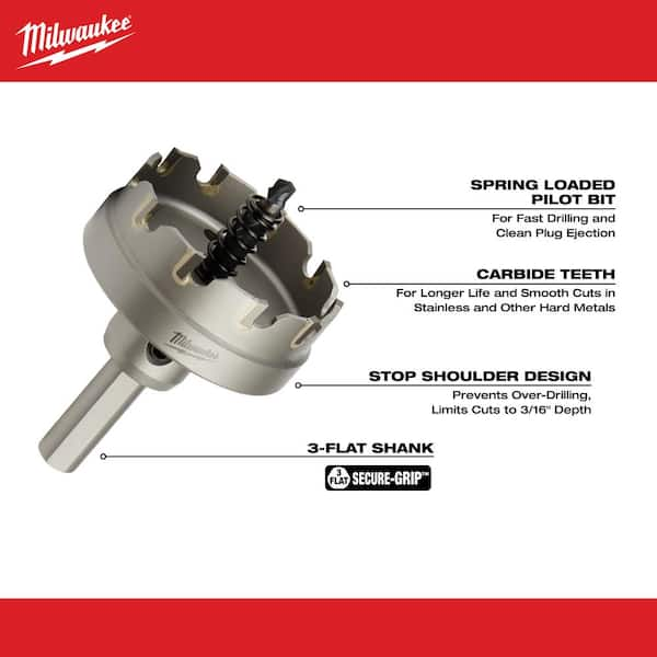 Milwaukee 2 in. Carbide Hole Cutter (1-Pack) 49-57-8631 - The Home