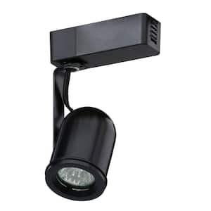 Juno Trac-Lites Black Round-Back Cylinder Light with Black Baffle R502 ...