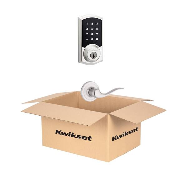 Z-Wave SmartCode Venetian Bronze Single Cylinder Electronic Deadbolt featuring Tustin Hall/Closet Lever