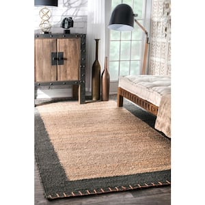 Cameron Solid Jute Natural 10 ft. x 14 ft. Area Rug
