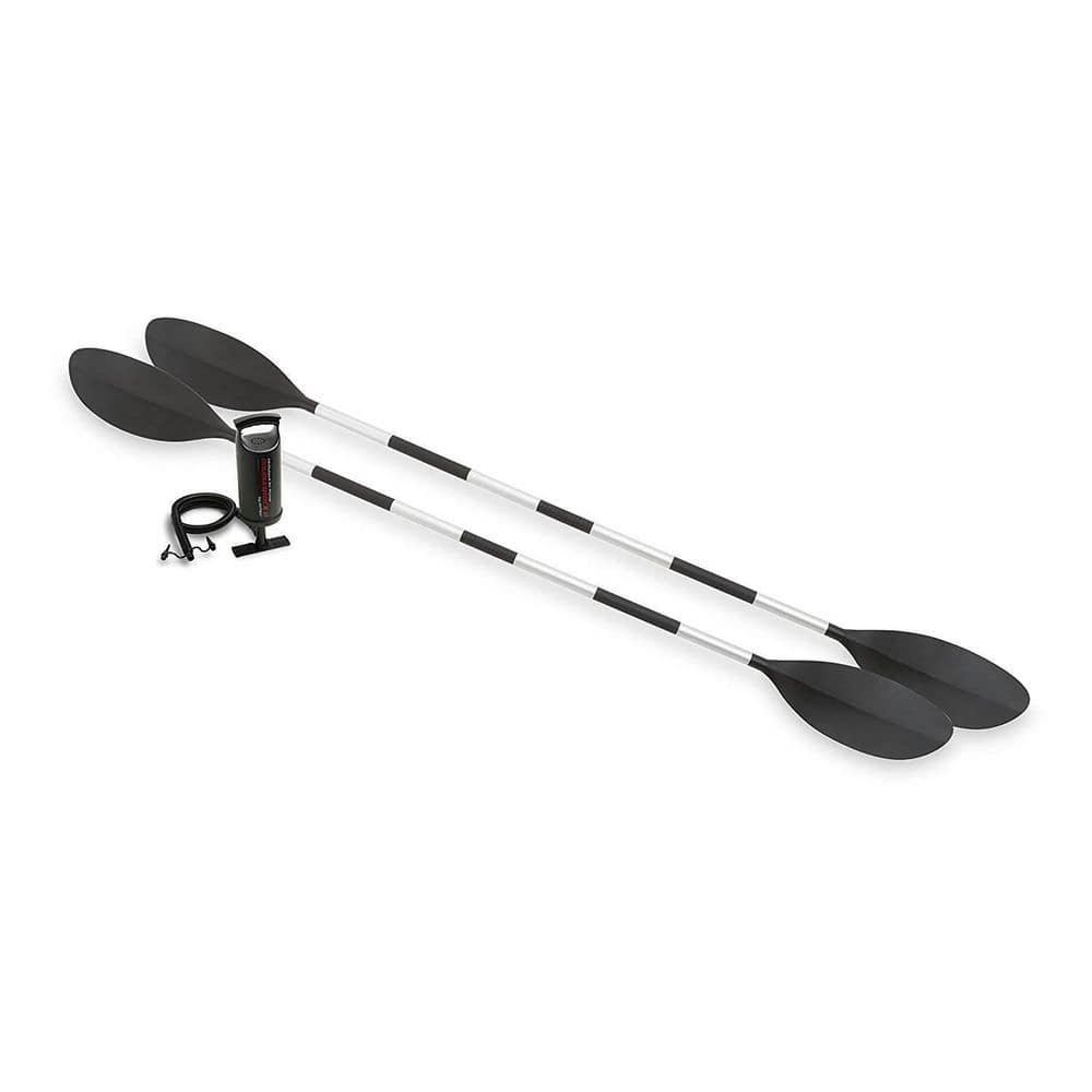 Yellow and Gray Inflatable 2-Person Kayak with Skeg