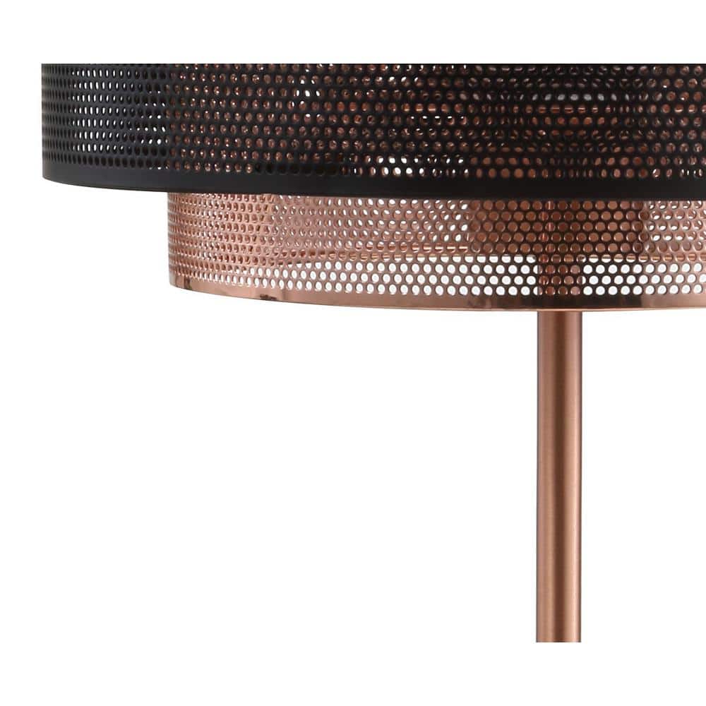 Tribeca Copper and Black Metal LED Table Lamp
