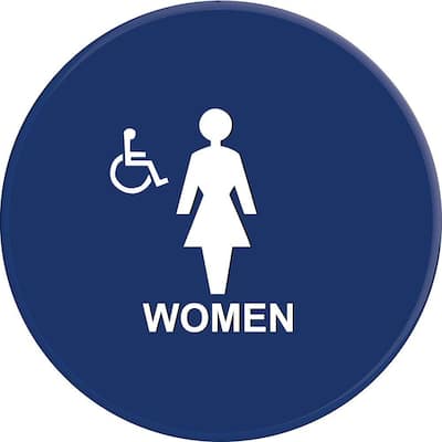 Men and Women Restroom Sign Men and Women Bathroom Sign 9 inches x 3 inches 