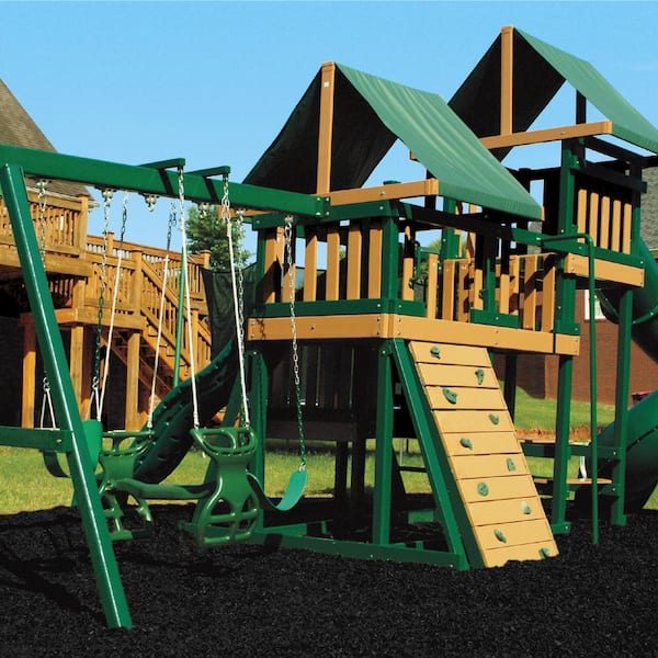 Vigoro - 37.5 cu. ft. Black Recycled Rubber Mulch (25 Bags)