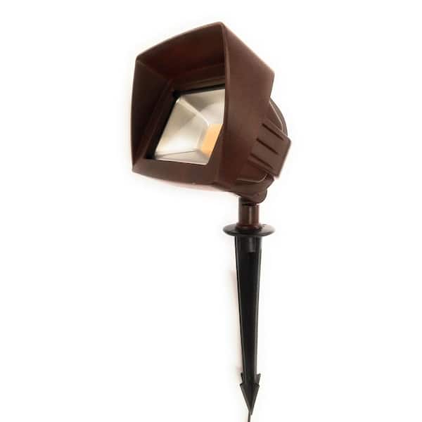 Best Pro Lighting Low Voltage Rust Outdoor Landscape Integrated 20-Watt Flood Light