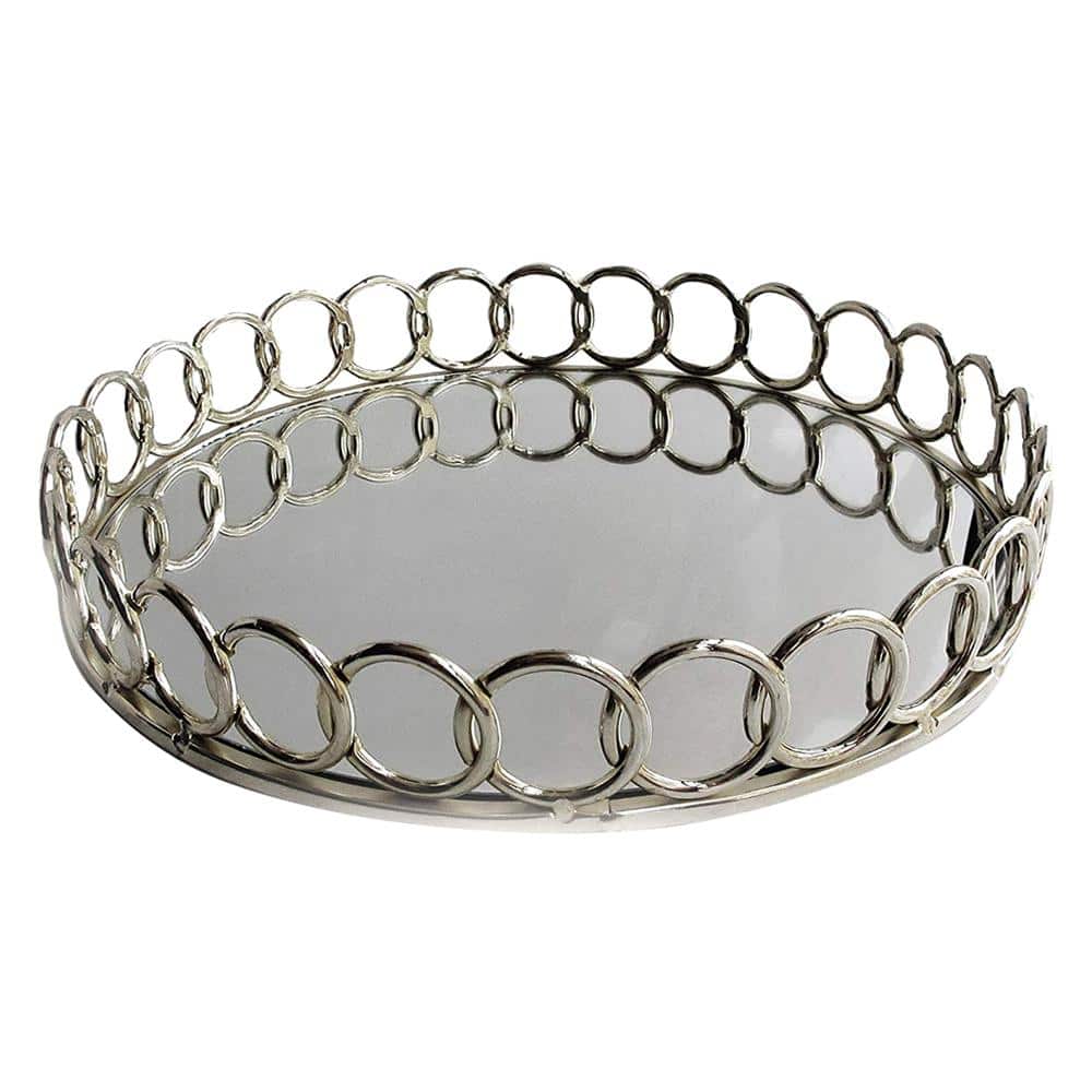 American Atelier 15 in. x 3.5 in. Looped Silver Metal and