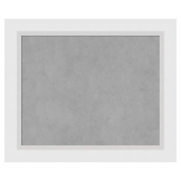Amanti Art Blanco White 24 in. x 20 in. Framed Magnetic Board
