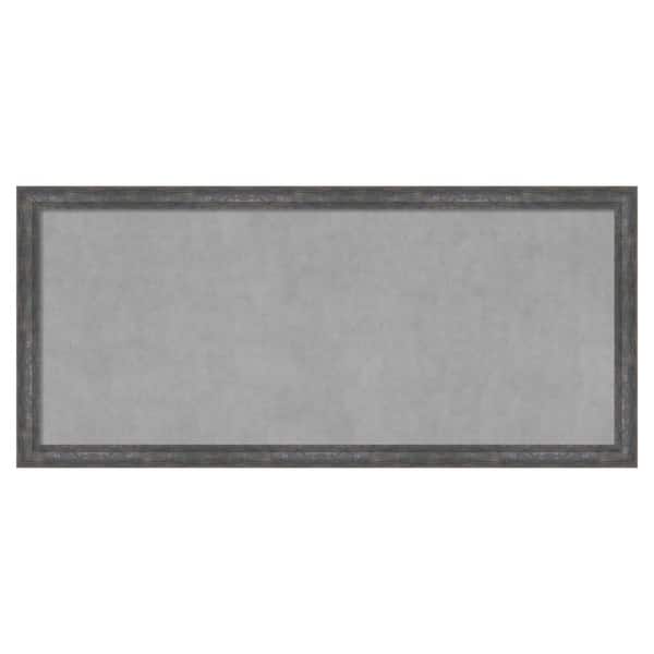 Amanti Art Angled Metallic Rainbow 51 in. x 23 in. Framed Magnetic Board