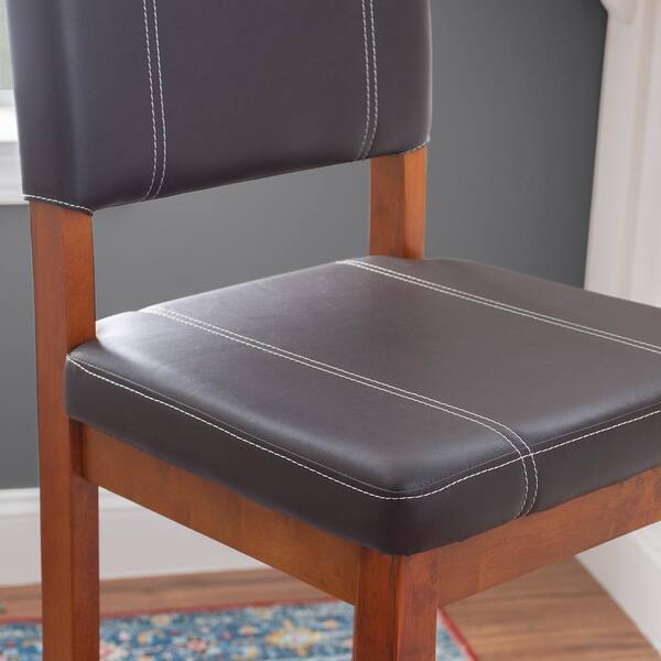 Milano dark brown store cushioned Barstool