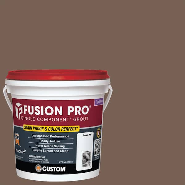 Custom Building Products Fusion Pro #52 Tobacco Brown 1 Gal. Single Component Grout