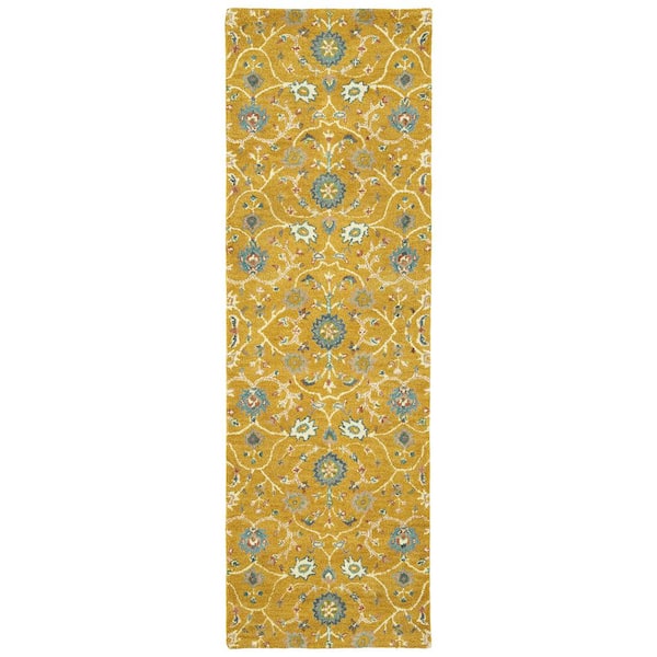 Kaleen Amaranta Gold 3 ft. x 8 ft. Runner Rug