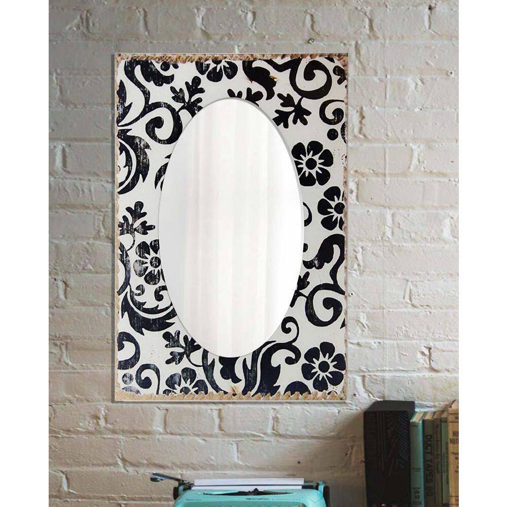 Elegant Frameless Rectangular Wall Mirror with Polished Edge, 23.5-inch