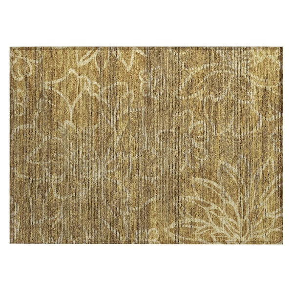 Chantille Machine Washable Indoor/Outdoor Abstract ACN2789 Walnut 2 ft. x 3 ft. Accent Rug