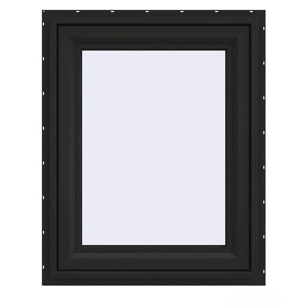 JELD-WEN 30 in. x 36 in. V-4500 Series Bronze FiniShield Vinyl Awning Window with Fiberglass Mesh Screen