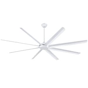 Widespan 100 in. Indoor/Outdoor White Ceiling Fan with Remote Control and DC Motor