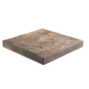 Taverna 16 in. L x 16 in. W x 50 mm H Square and Brwn Charcoal Concrete Step Stone ( 72-Piece/124 ft./Pallet )