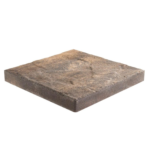 Pavestone Taverna 16 in. L x 16 in. W x 50 mm H Square and Brwn Charcoal Concrete Step Stone ( 72-Piece/124 ft./Pallet )