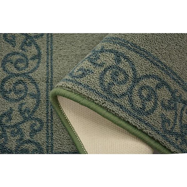 Ruggable - 2'6x7' (Standard Pad) - Adeline Machine Washable Rug - Runner -  Woven - Runners - Natural Sage